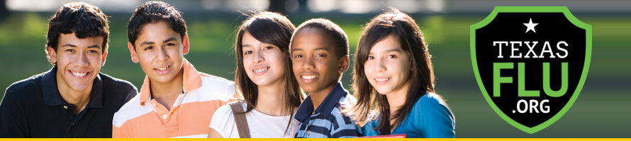 Group of diverse school kids. TexasFlu.org