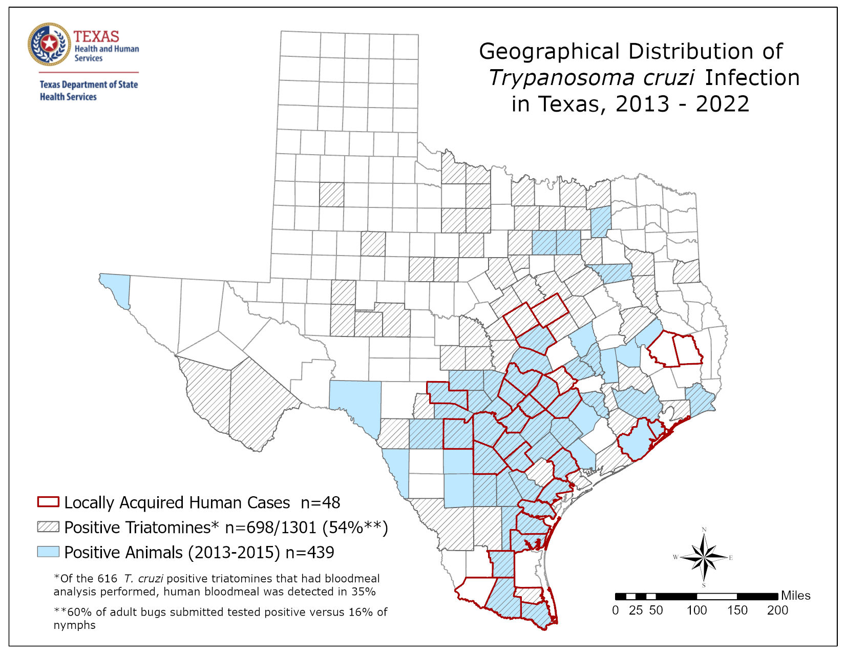 2024 Chagas Cases Map
