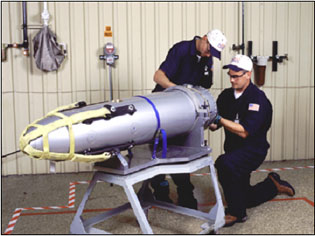 Pantex Technicians Working on Bomb